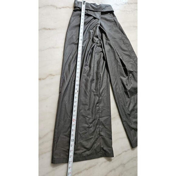 RAW Enthusiasm Women’s Pants Small Gray Wide Leg High Waist Trousers - Picture 2 of 9